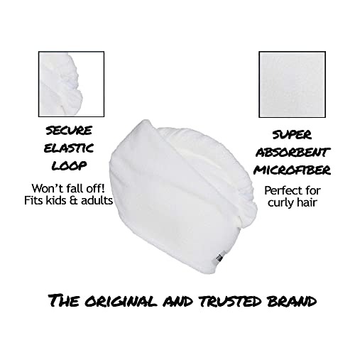 Turbie Twist Microfiber Hair Towel Wrap for Women and Men (2 Pack) Turbie Twist Microfiber Hair Towel Wrap for Women and Men (2 Pack)